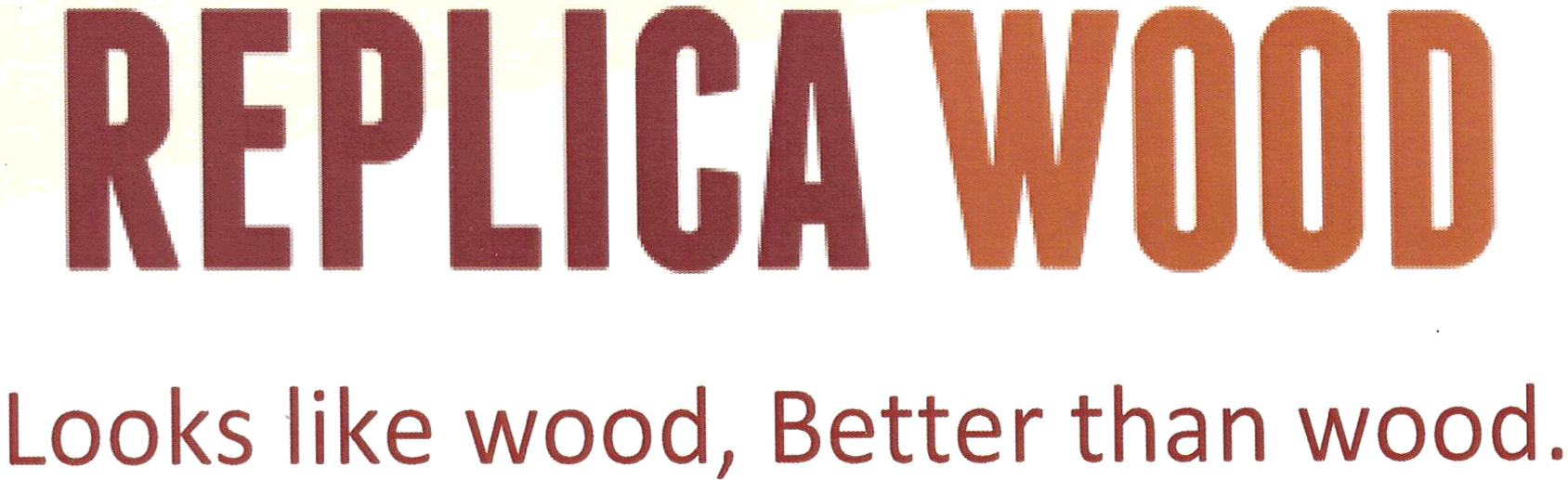 replica wood logo